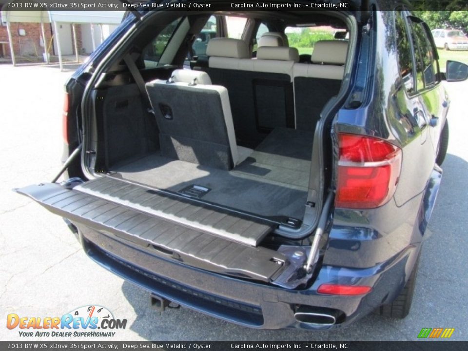 2013 BMW X5 xDrive 35i Sport Activity Deep Sea Blue Metallic / Oyster Photo #21