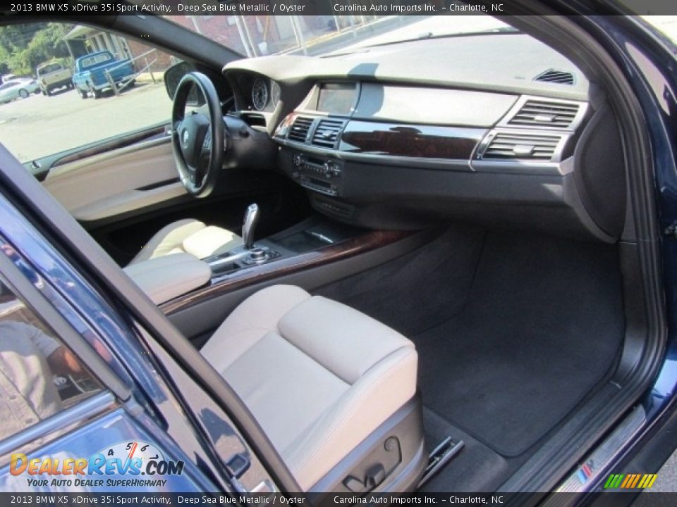 2013 BMW X5 xDrive 35i Sport Activity Deep Sea Blue Metallic / Oyster Photo #22