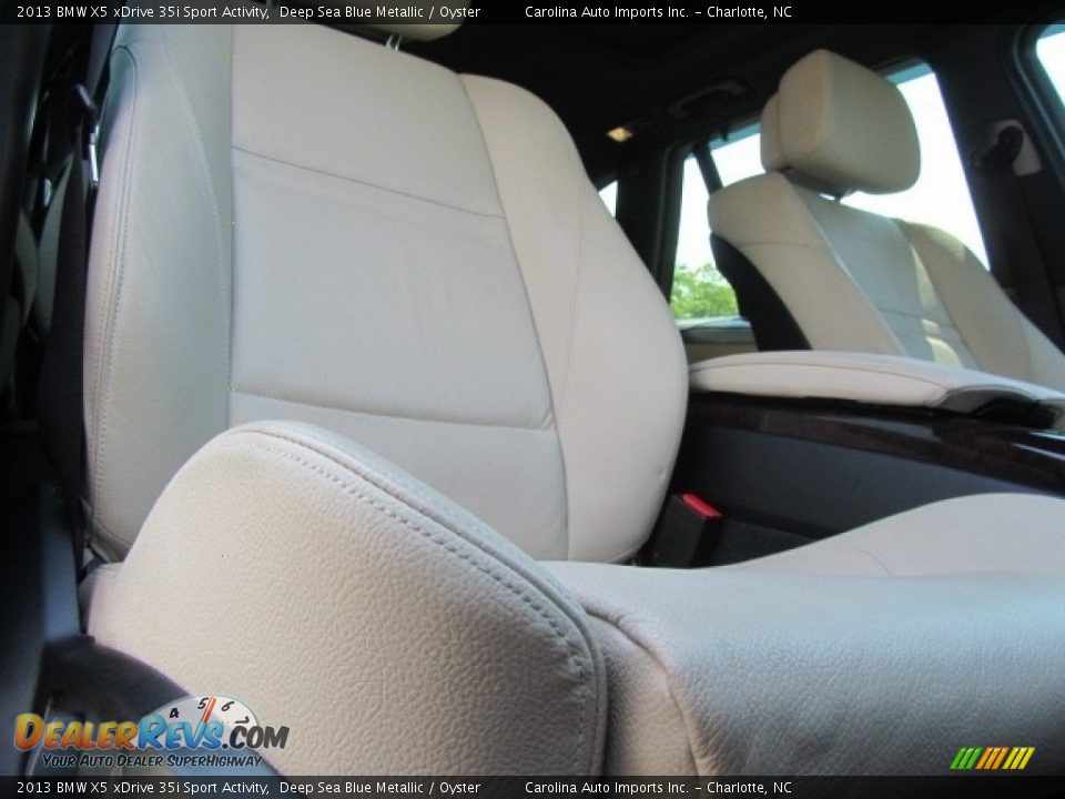 2013 BMW X5 xDrive 35i Sport Activity Deep Sea Blue Metallic / Oyster Photo #23