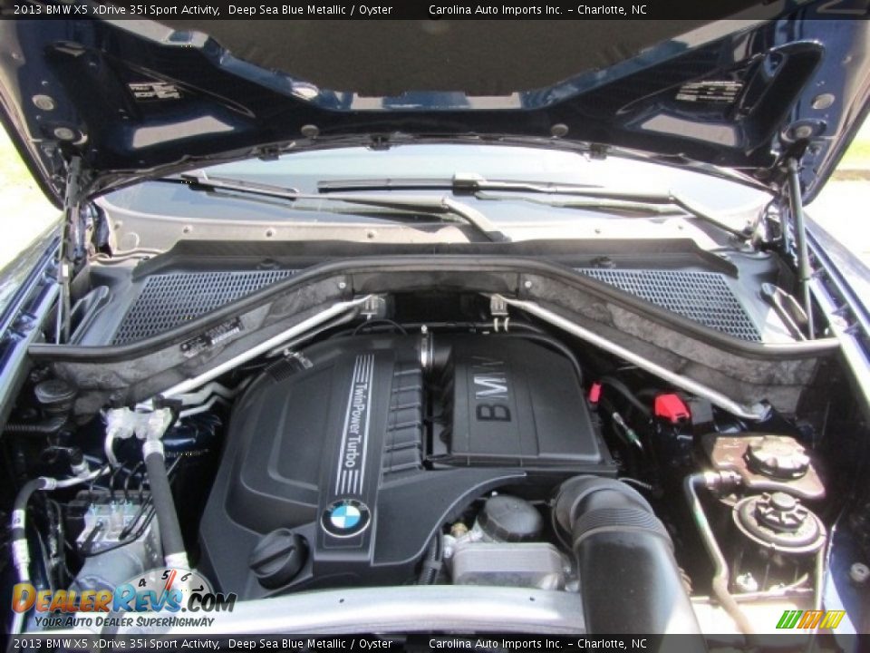 2013 BMW X5 xDrive 35i Sport Activity Deep Sea Blue Metallic / Oyster Photo #26