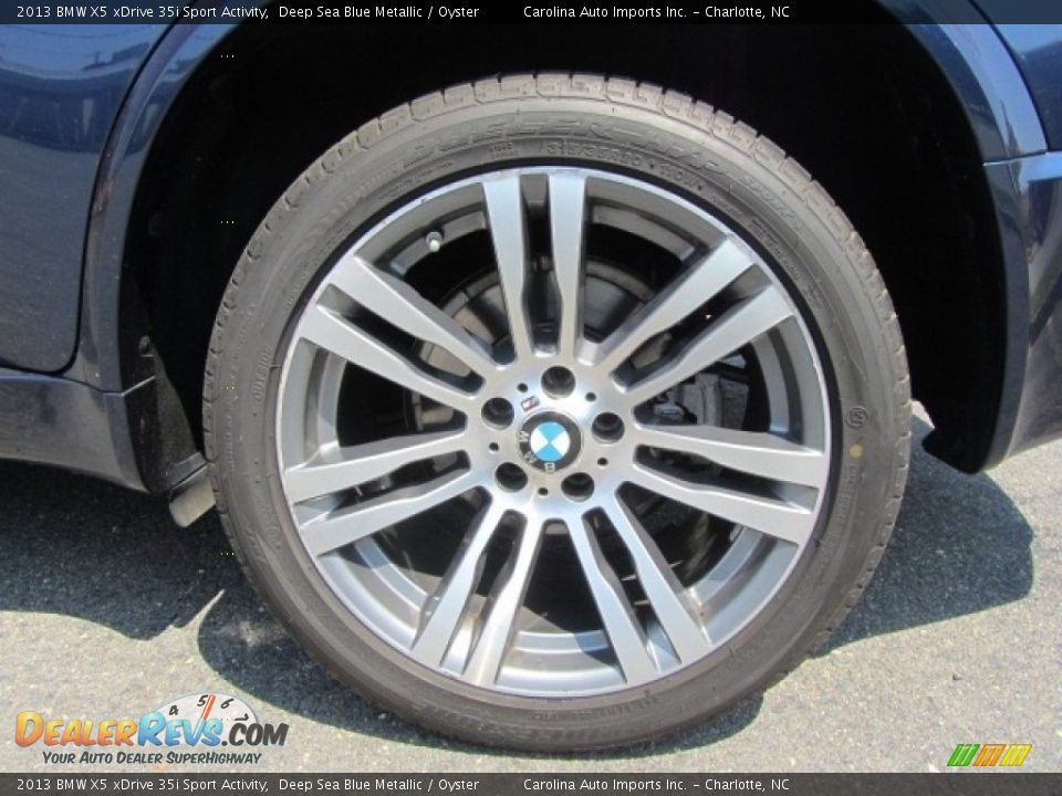 2013 BMW X5 xDrive 35i Sport Activity Deep Sea Blue Metallic / Oyster Photo #27