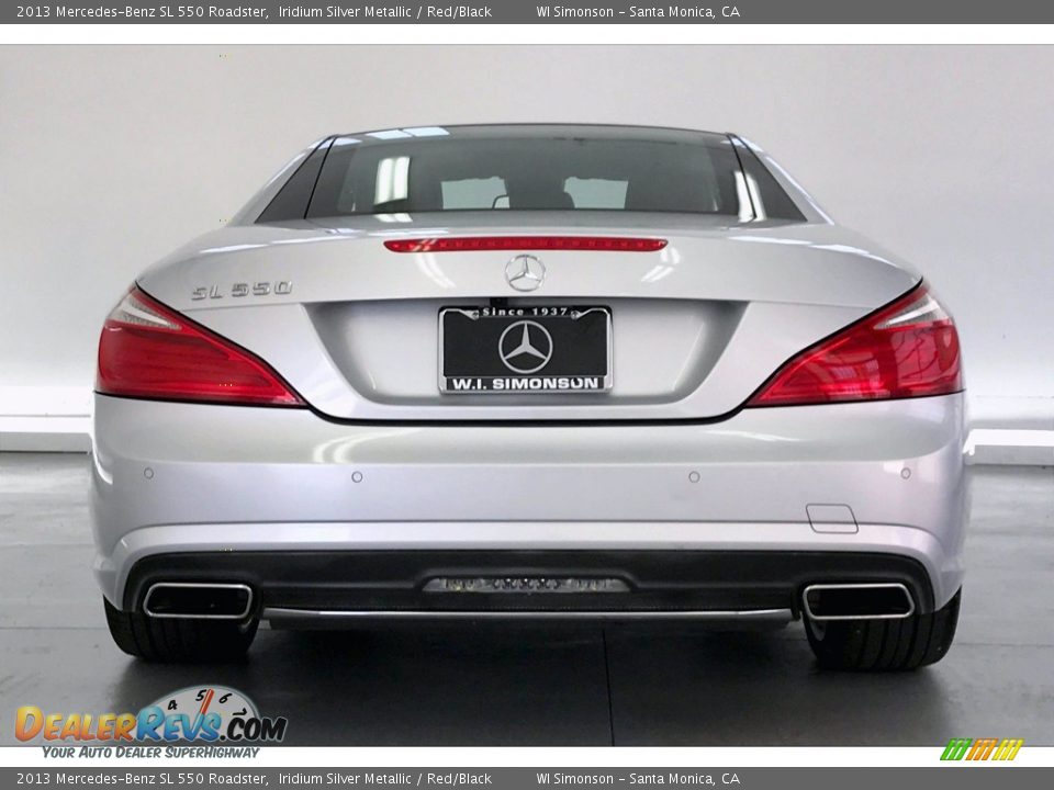 2013 Mercedes-Benz SL 550 Roadster Iridium Silver Metallic / Red/Black Photo #3