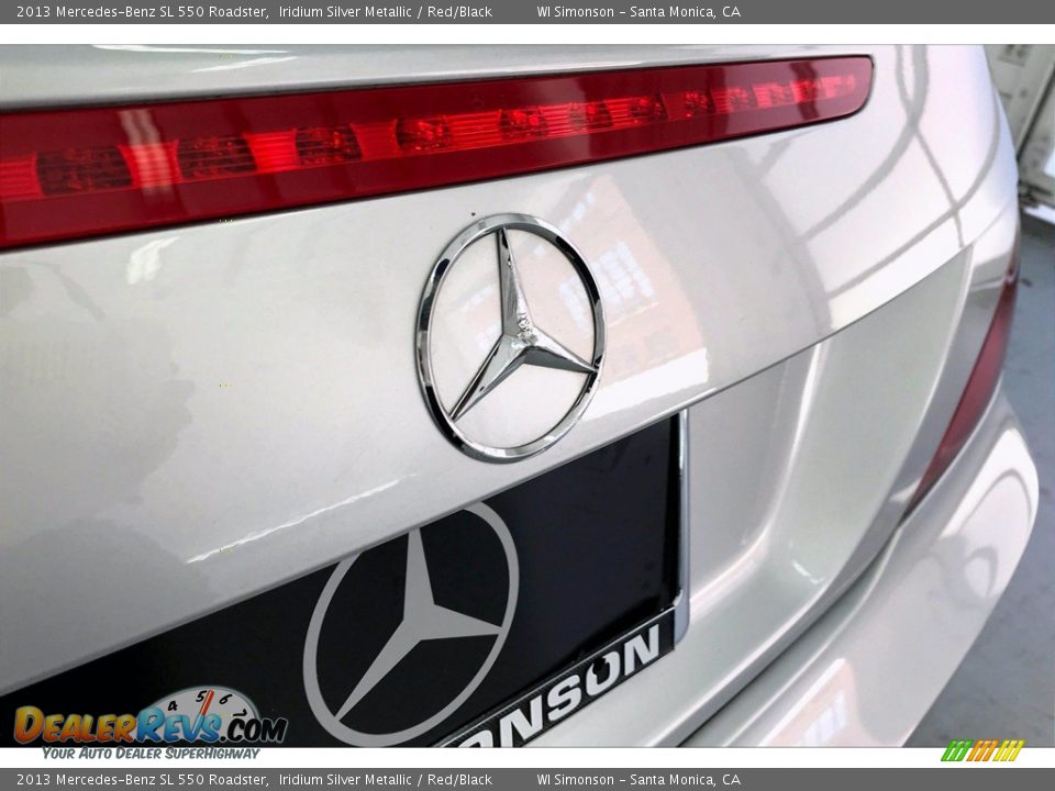 2013 Mercedes-Benz SL 550 Roadster Iridium Silver Metallic / Red/Black Photo #7