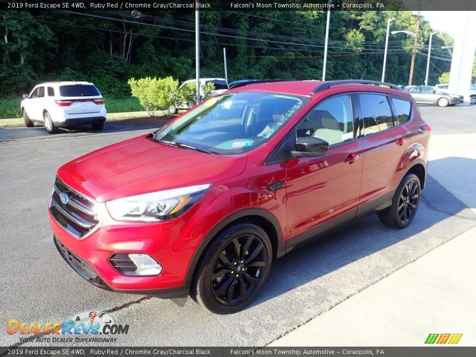 2019 Ford Escape SE 4WD Ruby Red / Chromite Gray/Charcoal Black Photo #7