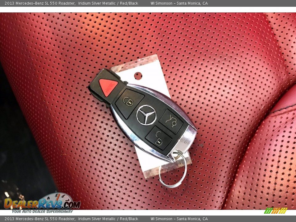 2013 Mercedes-Benz SL 550 Roadster Iridium Silver Metallic / Red/Black Photo #11