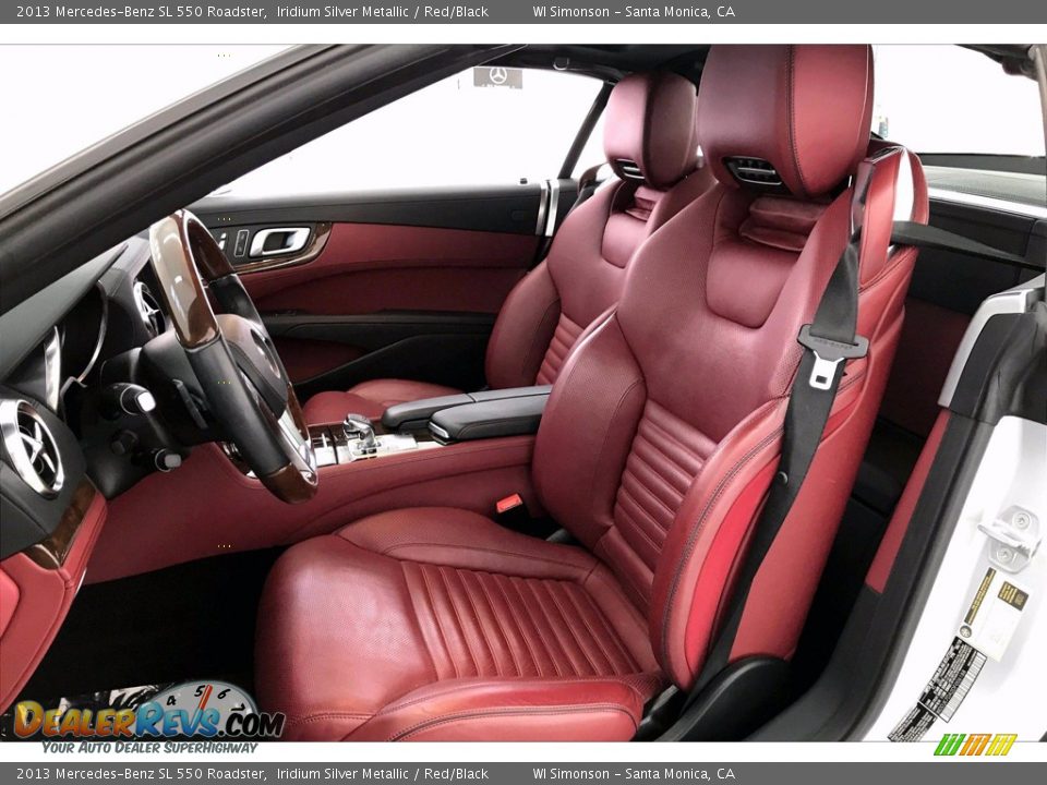 Red/Black Interior - 2013 Mercedes-Benz SL 550 Roadster Photo #13
