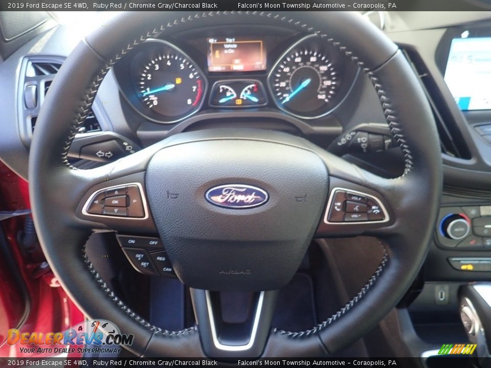2019 Ford Escape SE 4WD Ruby Red / Chromite Gray/Charcoal Black Photo #21