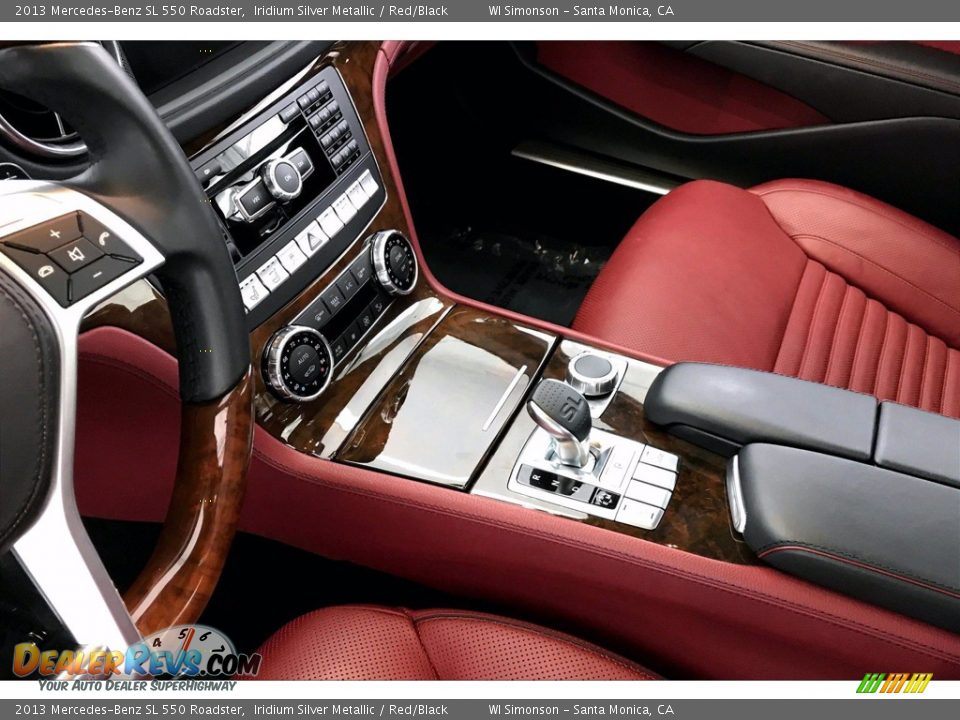 2013 Mercedes-Benz SL 550 Roadster Iridium Silver Metallic / Red/Black Photo #21