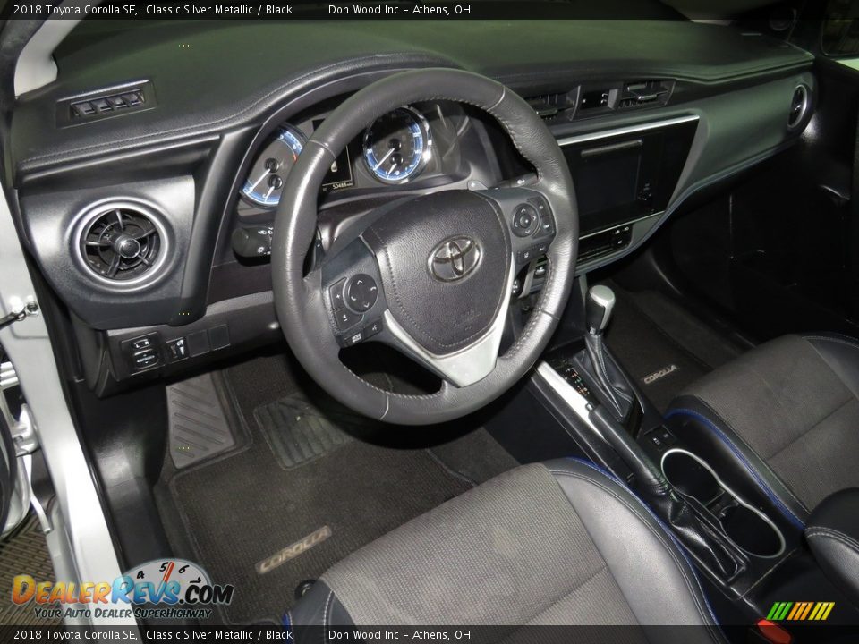 2018 Toyota Corolla SE Classic Silver Metallic / Black Photo #18