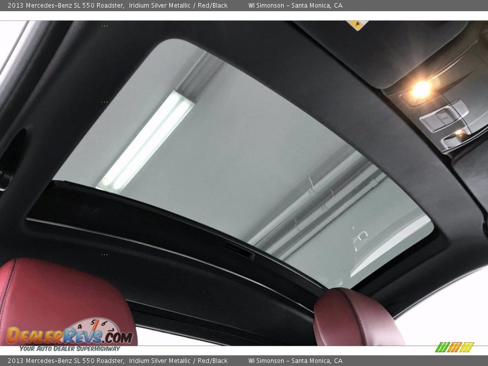2013 Mercedes-Benz SL 550 Roadster Iridium Silver Metallic / Red/Black Photo #27