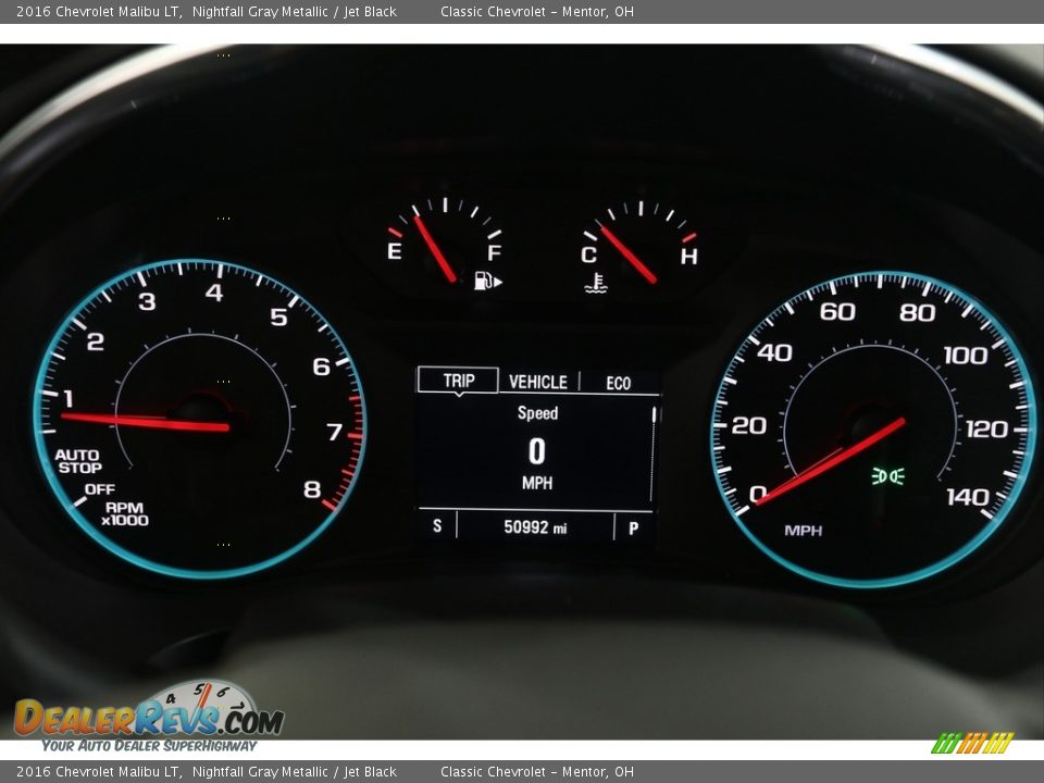 2016 Chevrolet Malibu LT Nightfall Gray Metallic / Jet Black Photo #8