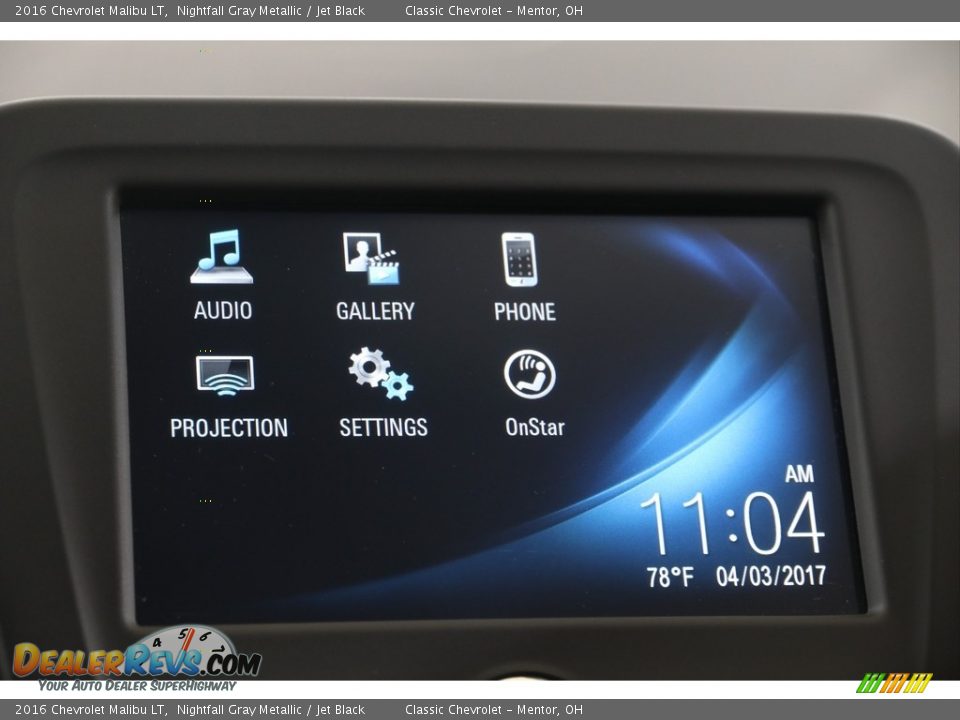 2016 Chevrolet Malibu LT Nightfall Gray Metallic / Jet Black Photo #10