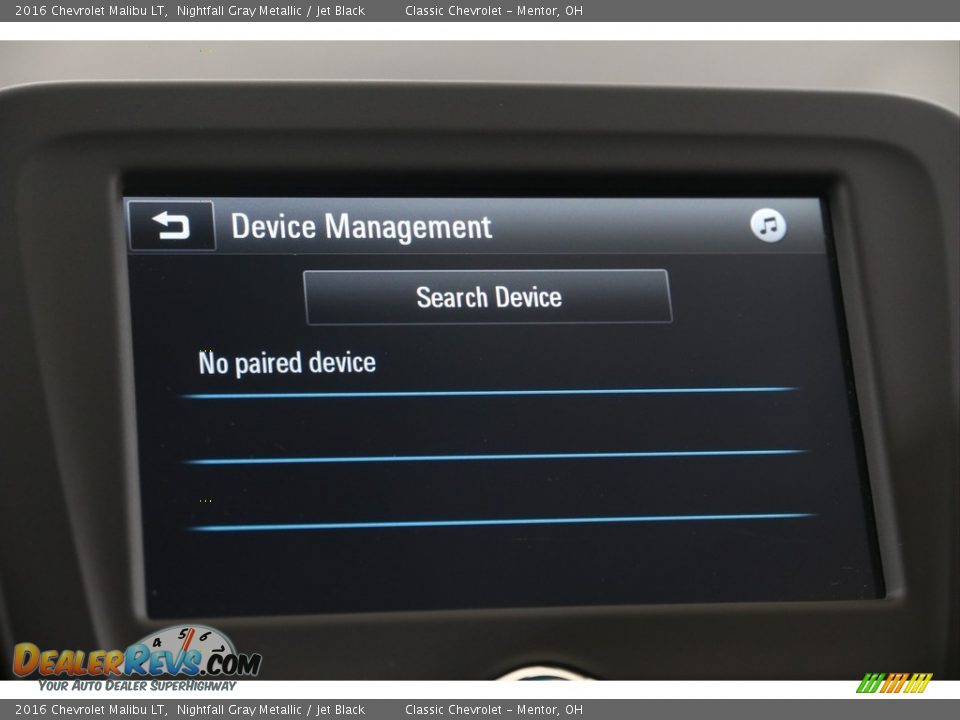 2016 Chevrolet Malibu LT Nightfall Gray Metallic / Jet Black Photo #12
