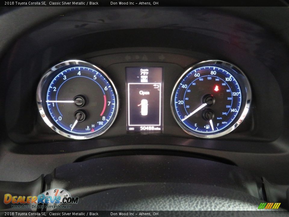 2018 Toyota Corolla SE Classic Silver Metallic / Black Photo #27