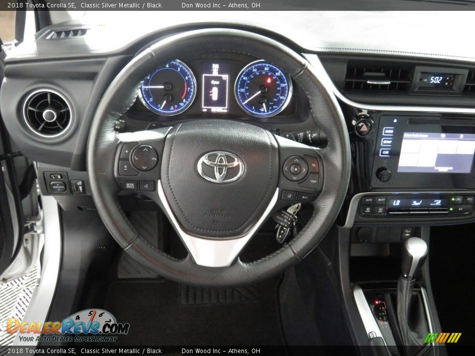 2018 Toyota Corolla SE Classic Silver Metallic / Black Photo #29