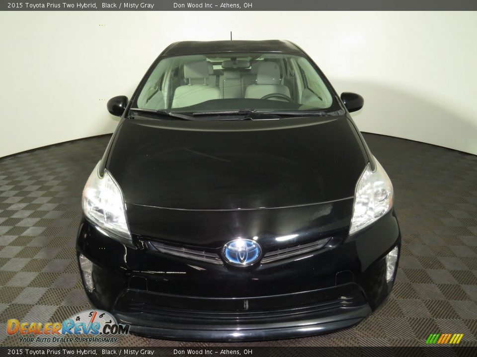 2015 Toyota Prius Two Hybrid Black / Misty Gray Photo #4