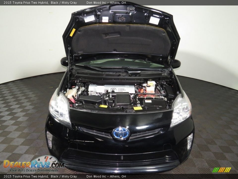 2015 Toyota Prius Two Hybrid Black / Misty Gray Photo #5