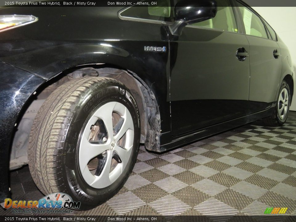 2015 Toyota Prius Two Hybrid Black / Misty Gray Photo #8