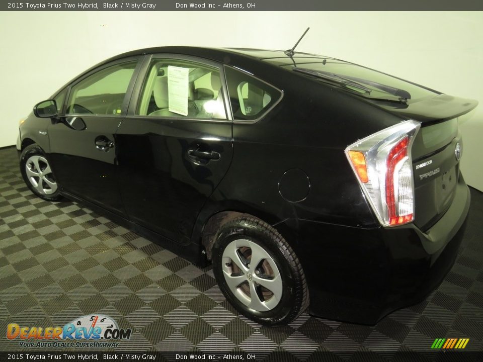 2015 Toyota Prius Two Hybrid Black / Misty Gray Photo #9