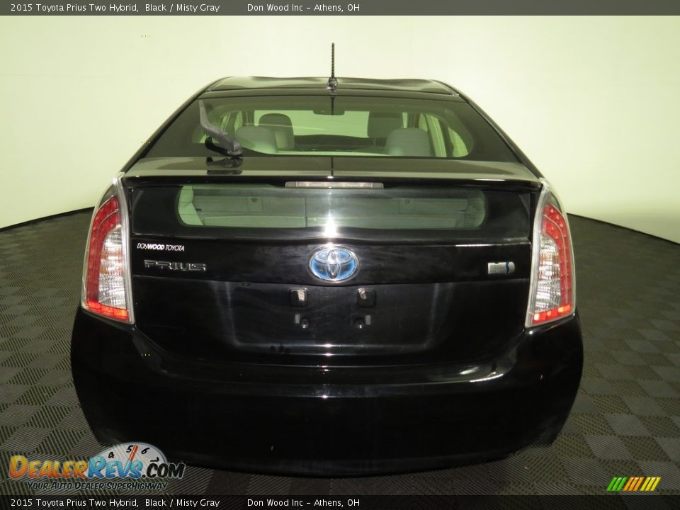 2015 Toyota Prius Two Hybrid Black / Misty Gray Photo #11
