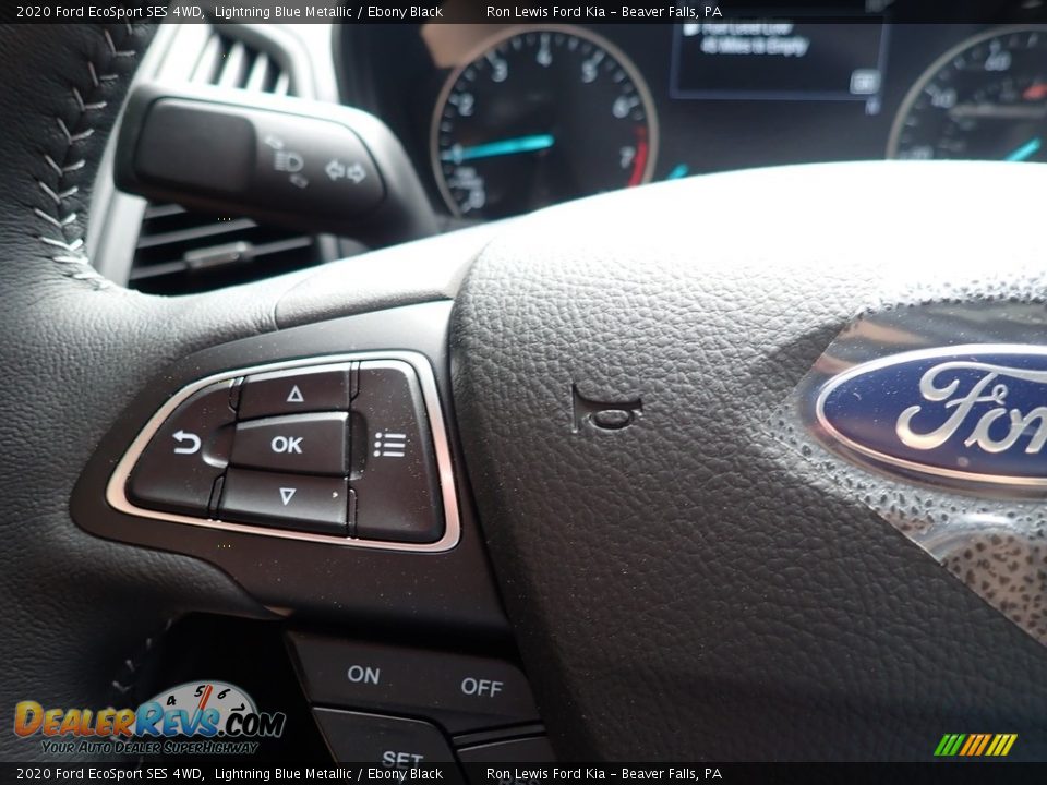 2020 Ford EcoSport SES 4WD Lightning Blue Metallic / Ebony Black Photo #20