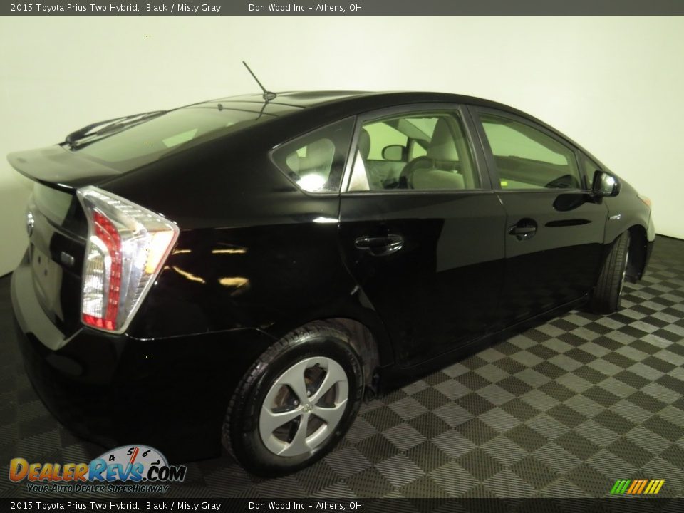 2015 Toyota Prius Two Hybrid Black / Misty Gray Photo #15