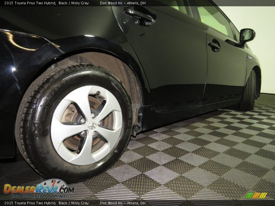 2015 Toyota Prius Two Hybrid Black / Misty Gray Photo #16