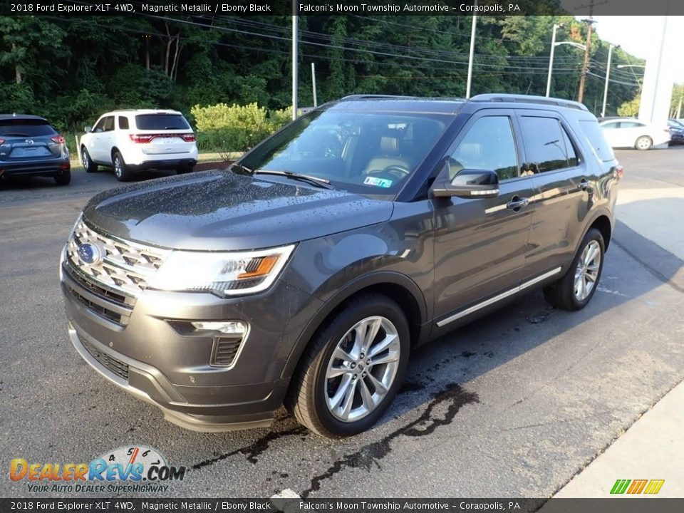 2018 Ford Explorer XLT 4WD Magnetic Metallic / Ebony Black Photo #7