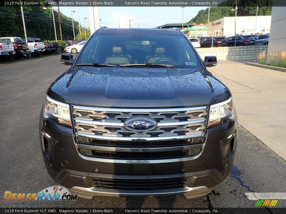 2018 Ford Explorer XLT 4WD Magnetic Metallic / Ebony Black Photo #8