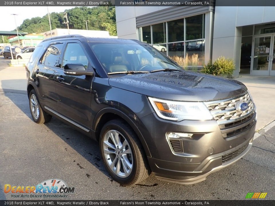 2018 Ford Explorer XLT 4WD Magnetic Metallic / Ebony Black Photo #9