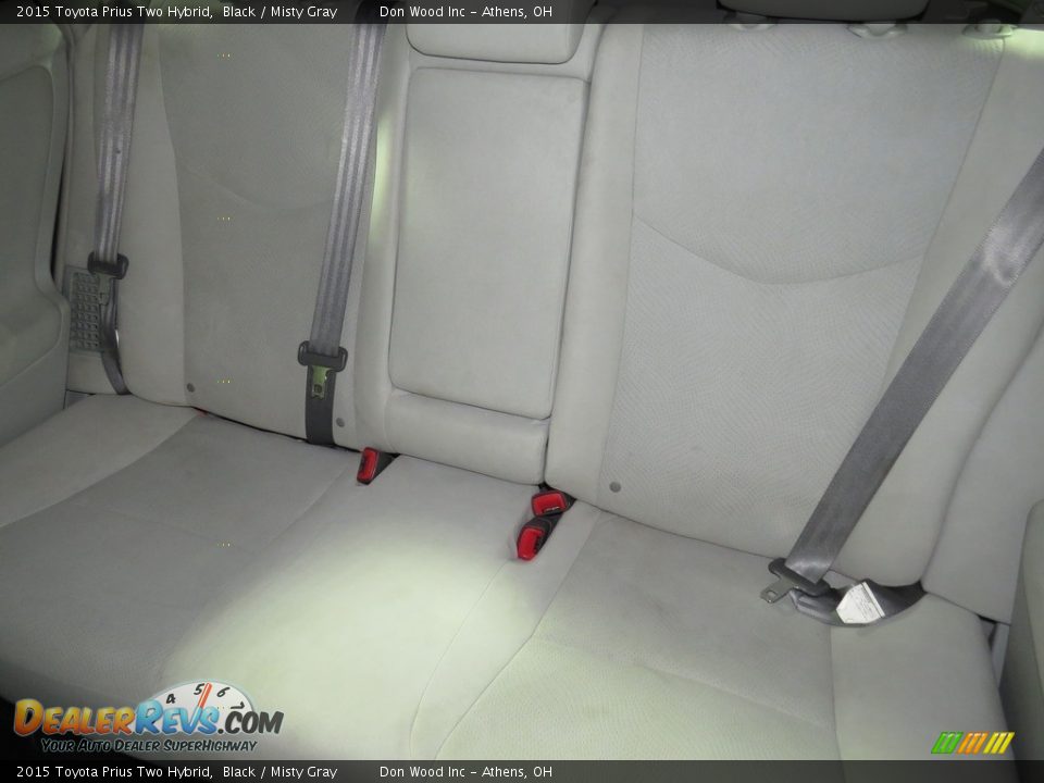 2015 Toyota Prius Two Hybrid Black / Misty Gray Photo #20