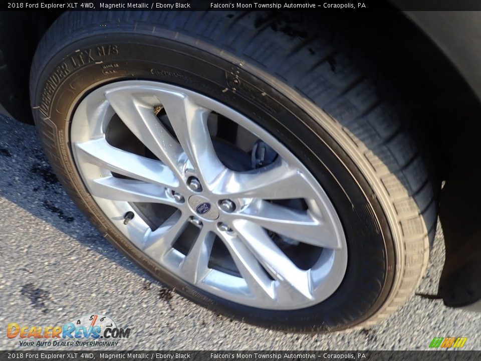 2018 Ford Explorer XLT 4WD Magnetic Metallic / Ebony Black Photo #10