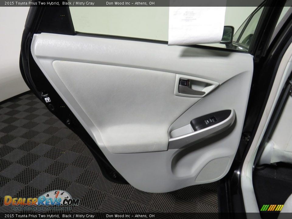 2015 Toyota Prius Two Hybrid Black / Misty Gray Photo #21