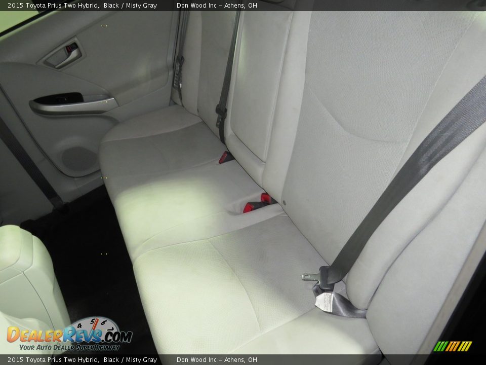 2015 Toyota Prius Two Hybrid Black / Misty Gray Photo #22