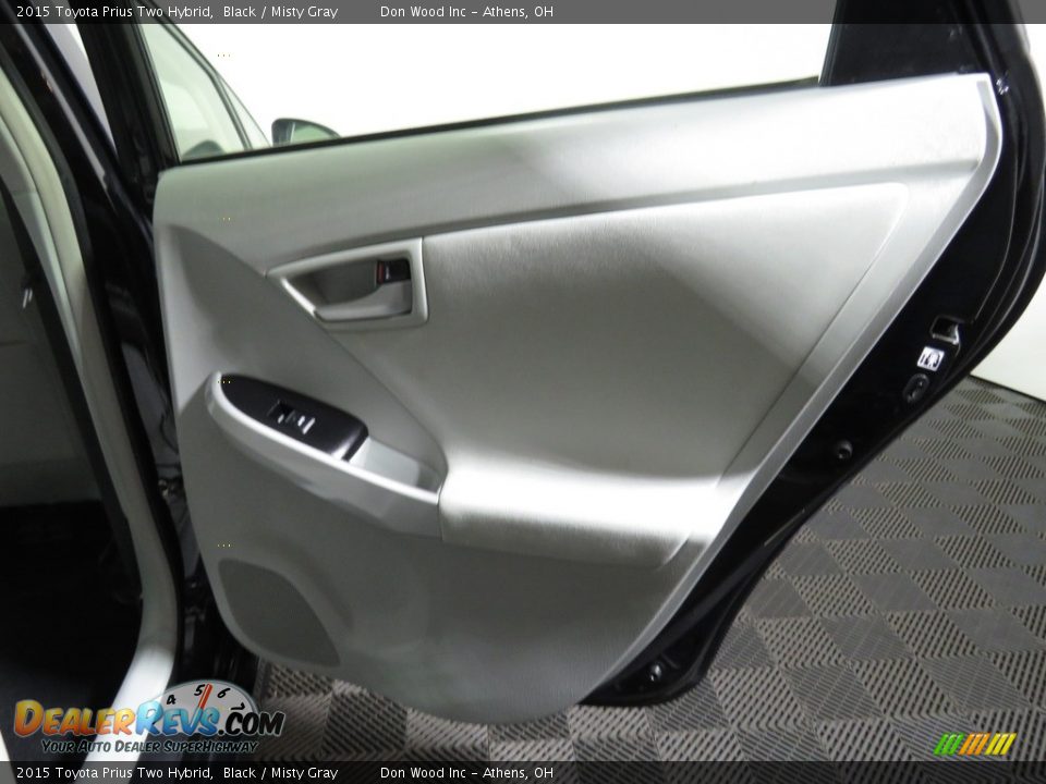 2015 Toyota Prius Two Hybrid Black / Misty Gray Photo #23
