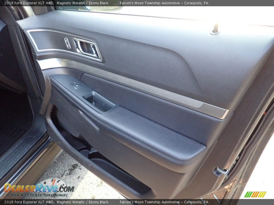 2018 Ford Explorer XLT 4WD Magnetic Metallic / Ebony Black Photo #13