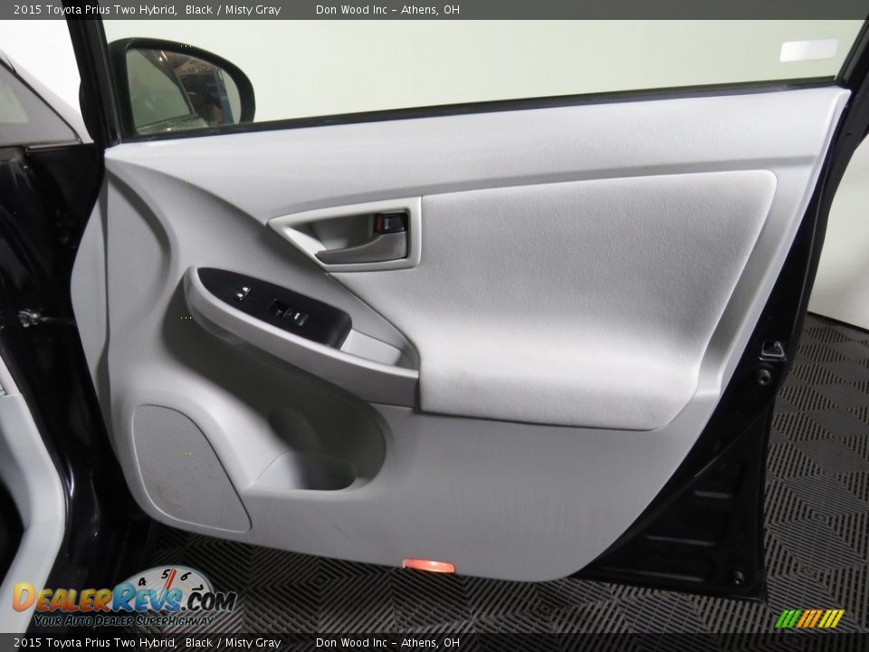2015 Toyota Prius Two Hybrid Black / Misty Gray Photo #25