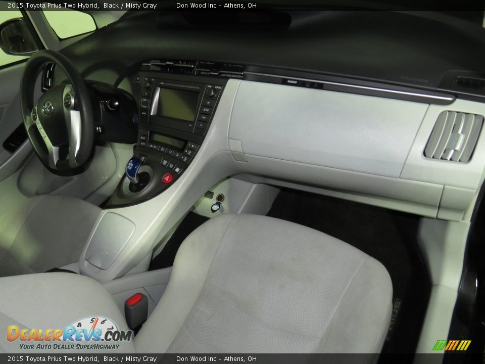 2015 Toyota Prius Two Hybrid Black / Misty Gray Photo #27