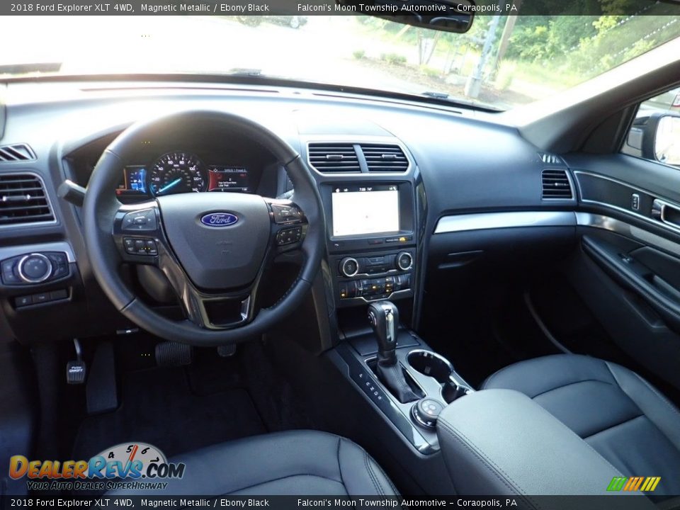 2018 Ford Explorer XLT 4WD Magnetic Metallic / Ebony Black Photo #18
