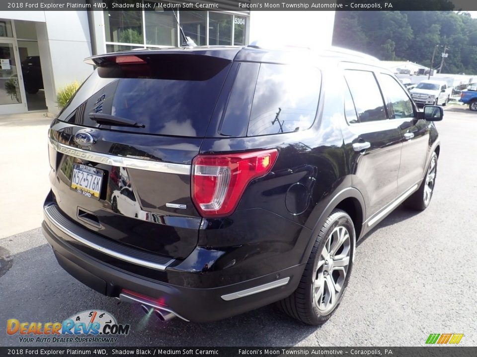 2018 Ford Explorer Platinum 4WD Shadow Black / Medium Soft Ceramic Photo #2