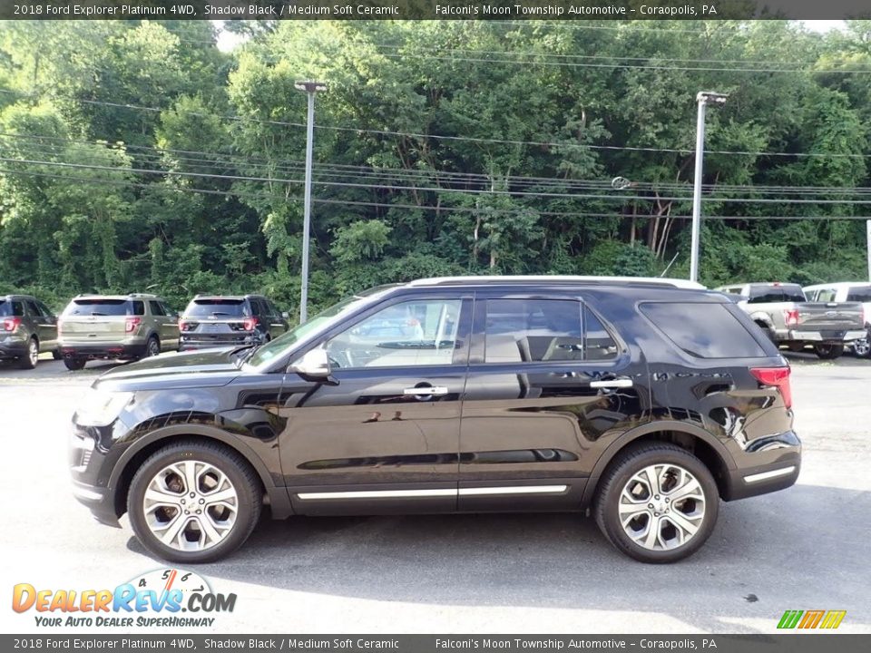 2018 Ford Explorer Platinum 4WD Shadow Black / Medium Soft Ceramic Photo #6