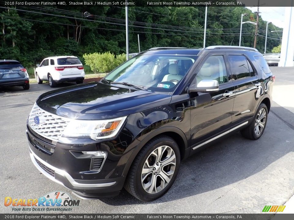 2018 Ford Explorer Platinum 4WD Shadow Black / Medium Soft Ceramic Photo #7