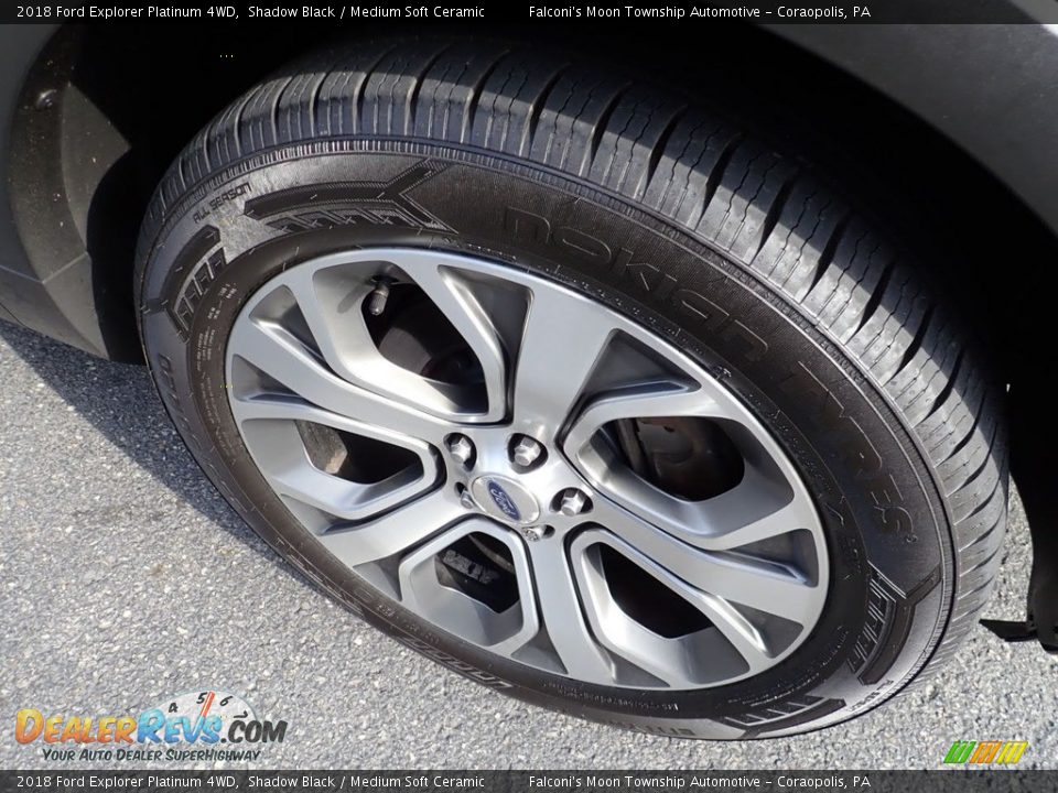 2018 Ford Explorer Platinum 4WD Shadow Black / Medium Soft Ceramic Photo #10