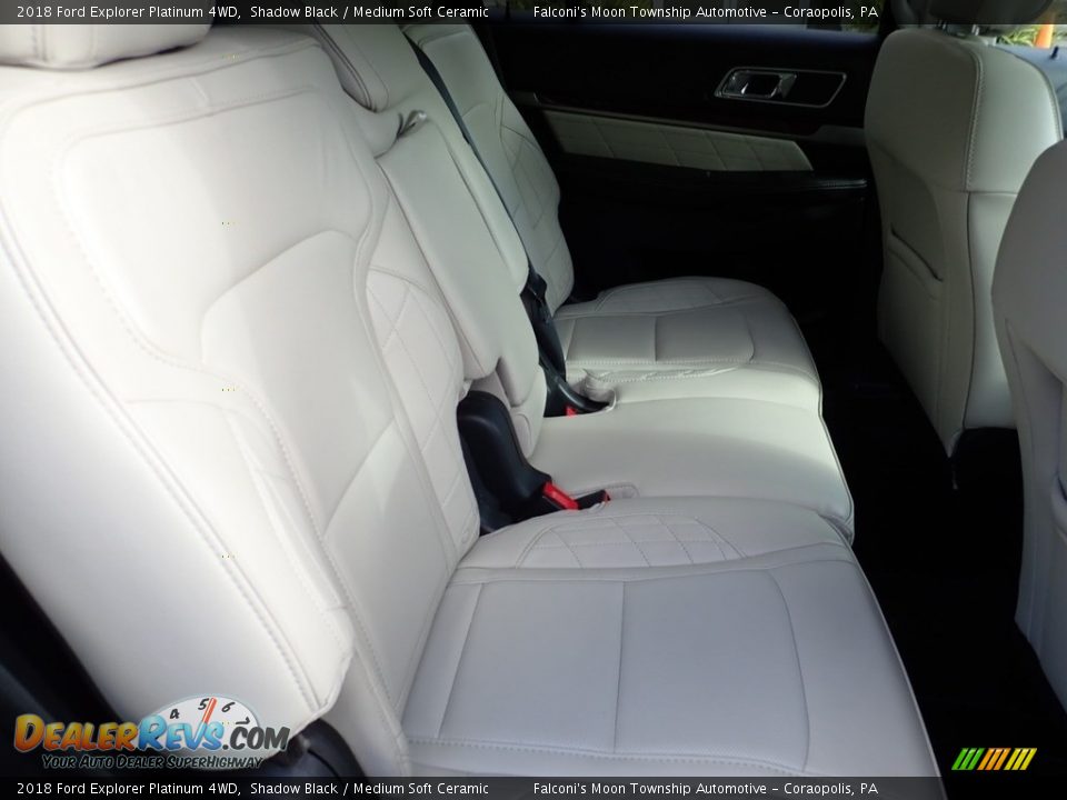 2018 Ford Explorer Platinum 4WD Shadow Black / Medium Soft Ceramic Photo #14