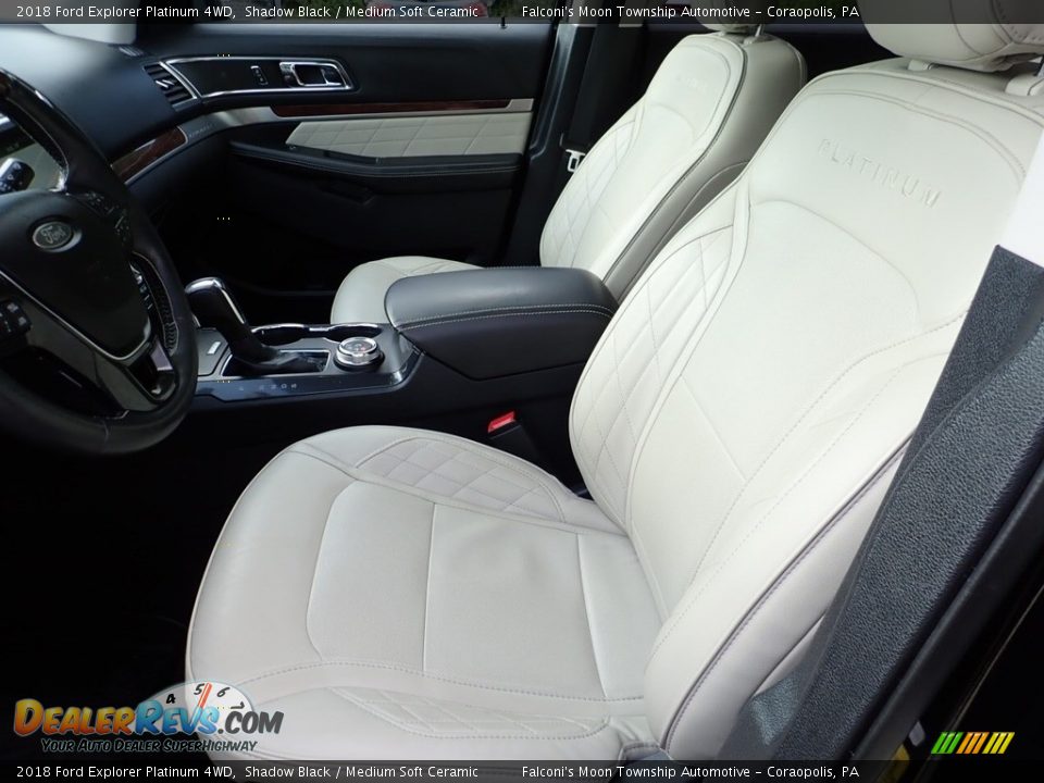 2018 Ford Explorer Platinum 4WD Shadow Black / Medium Soft Ceramic Photo #16