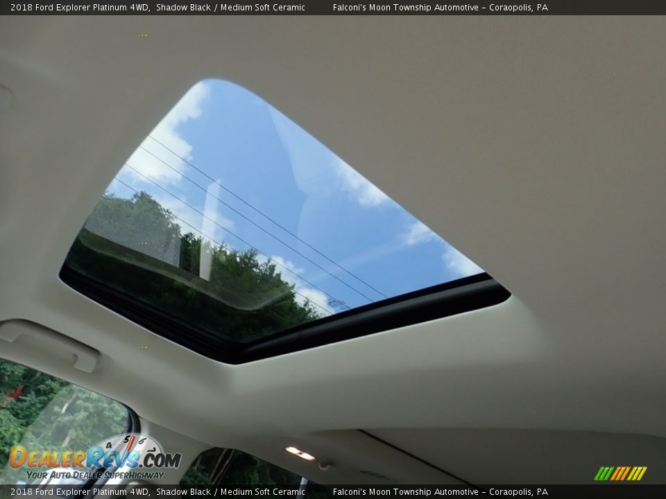 2018 Ford Explorer Platinum 4WD Shadow Black / Medium Soft Ceramic Photo #20