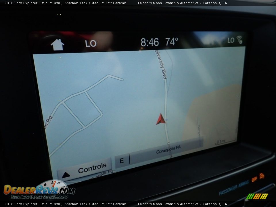 2018 Ford Explorer Platinum 4WD Shadow Black / Medium Soft Ceramic Photo #21