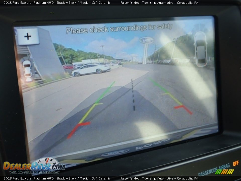 2018 Ford Explorer Platinum 4WD Shadow Black / Medium Soft Ceramic Photo #25