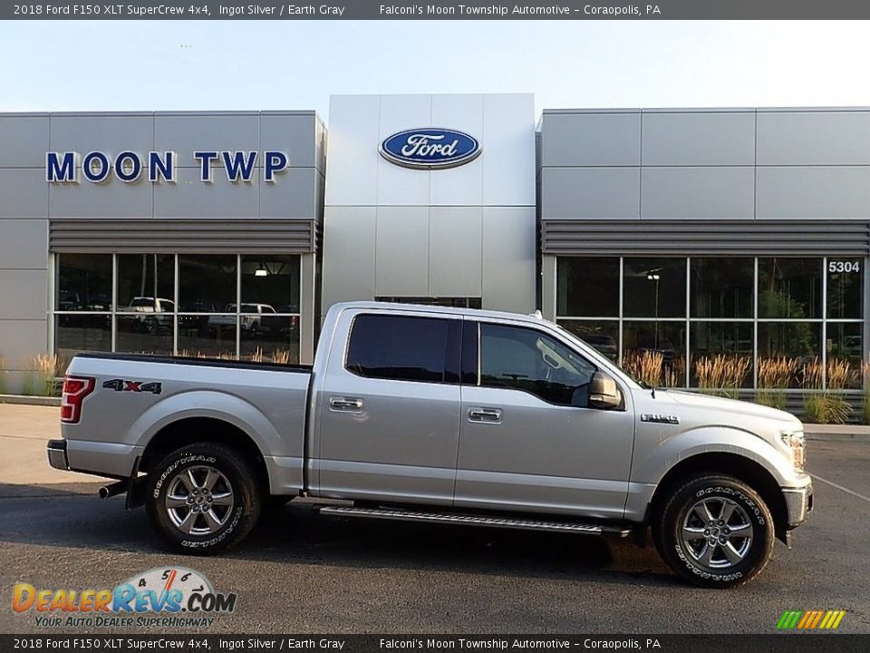 2018 Ford F150 XLT SuperCrew 4x4 Ingot Silver / Earth Gray Photo #1