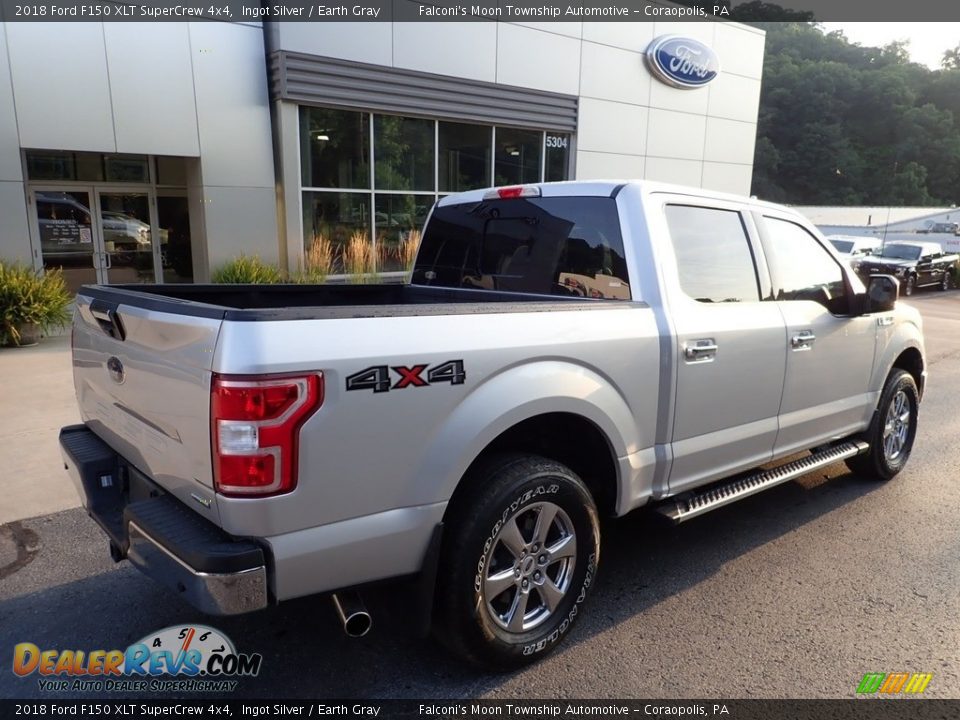 2018 Ford F150 XLT SuperCrew 4x4 Ingot Silver / Earth Gray Photo #2